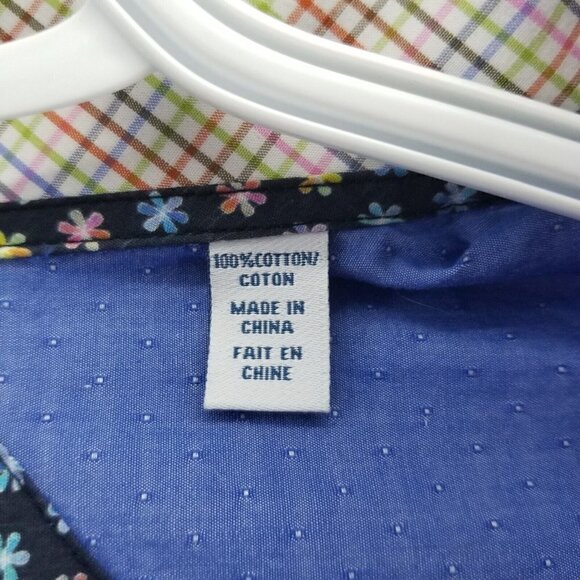 John Lennon By English Laundry Button Up Shirt Mens Flip Cuff Size M - Picture 8 of 12